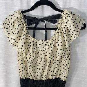 Mid Length Polka Dot Dress